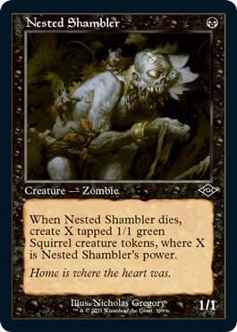 Nested Shambler (Retro Frame) (Foil Etched), Modern Horizons 2 399