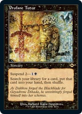 Profane Tutor (Retro Frame) (Foil Etched), Modern Horizons 2 401
