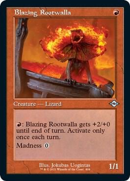 Blazing Rootwalla (Retro Frame) (Foil Etched), Modern Horizons 2 404