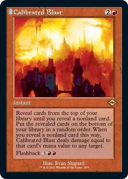 Calibrated Blast (Retro Frame) (Foil Etched), Modern Horizons 2 405