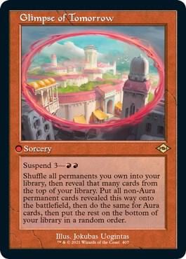 Glimpse of Tomorrow (Retro Frame) (Foil Etched), Modern Horizons 2 407