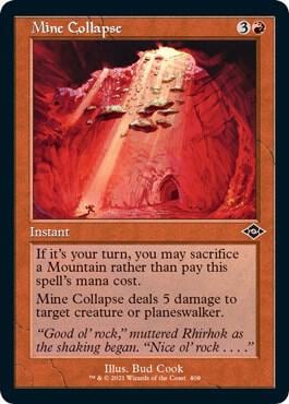 Mine Collapse (Retro Frame) (Foil Etched), Modern Horizons 2 408