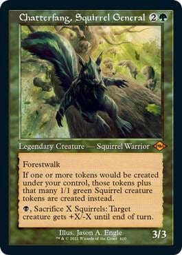 Chatterfang, Squirrel General (Retro Frame) (Foil Etched), Modern Horizons 2 410