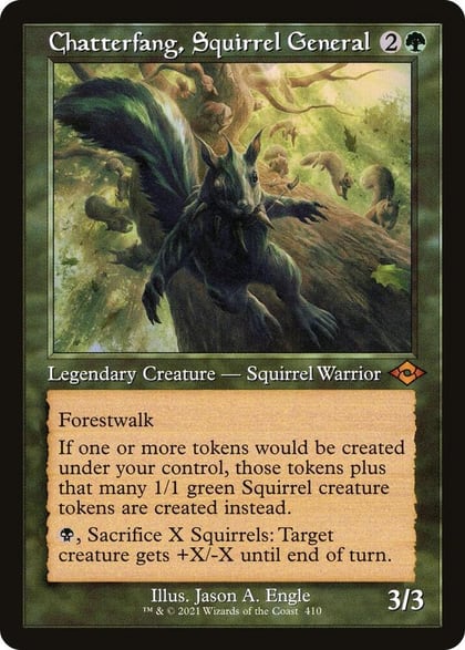 Chatterfang, Squirrel General (Retro Frame), Modern Horizons 2 410