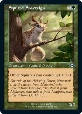Squirrel Sovereign (Retro Frame) (Foil Etched), Modern Horizons 2 415