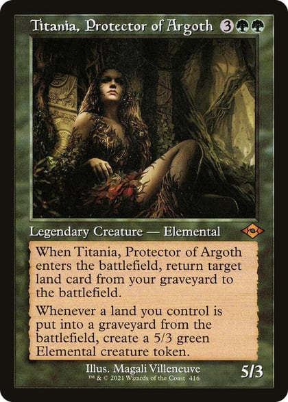 Titania, Protector of Argoth (Retro Frame), Modern Horizons 2 416