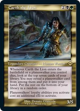 Carth the Lion (Retro Frame) (Foil Etched), Modern Horizons 2 418