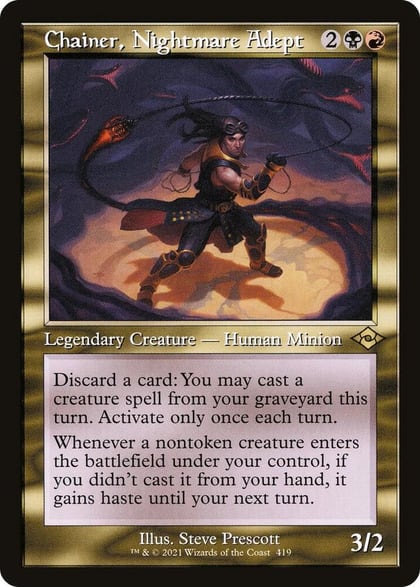 Chainer, Nightmare Adept (Retro Frame), Modern Horizons 2 419