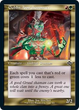Goblin Anarchomancer (Retro Frame) (Foil Etched), Modern Horizons 2 421