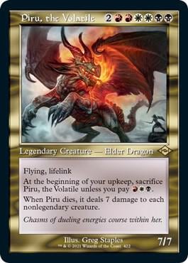 Piru, the Volatile (Retro Frame) (Foil Etched), Modern Horizons 2 422