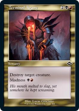 Terminal Agony (Retro Frame) (Foil Etched), Modern Horizons 2 424