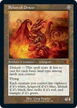 Scion of Draco (Retro Frame) (Foil Etched), Modern Horizons 2 431