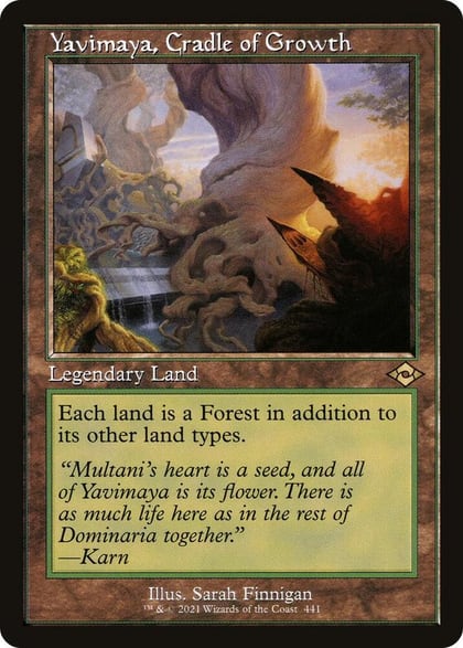 Yavimaya, Cradle of Growth (Retro Frame), Modern Horizons 2 441
