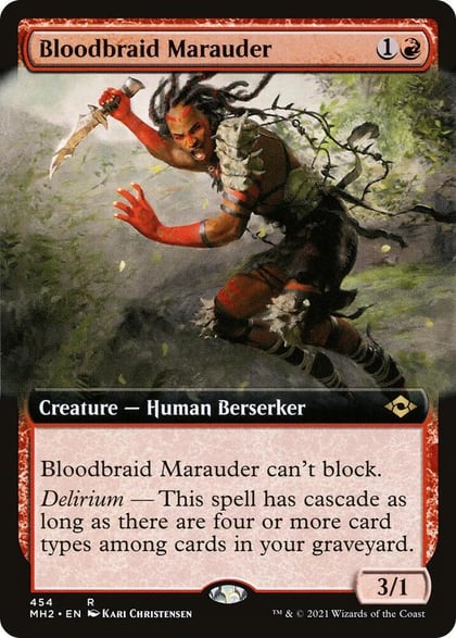 Bloodbraid Marauder (Extended Art), Modern Horizons 2 454