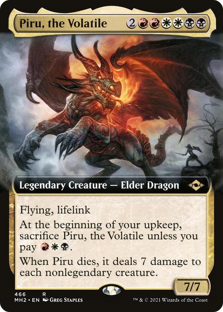 Piru, the Volatile (Extended Art), Modern Horizons 2 466
