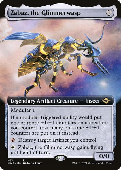 Zabaz, the Glimmerwasp (Extended Art), Modern Horizons 2 474