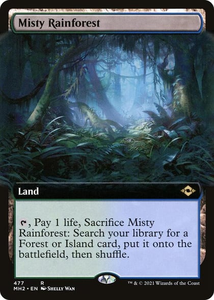Misty Rainforest (Extended Art), Modern Horizons 2 477