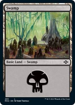 Swamp (485) (Foil Etched), Modern Horizons 2 485