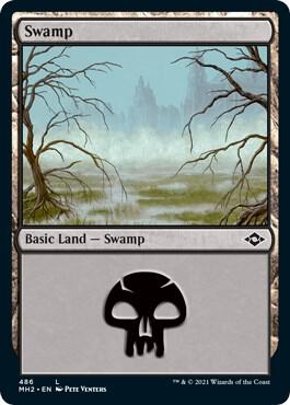 Swamp (486) (Foil Etched), Modern Horizons 2 486