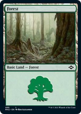 Forest (489) (Foil Etched), Modern Horizons 2 489
