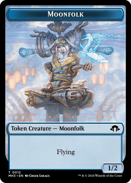 Moonfolk // Energy Reserve Double-Sided Token, Modern Horizons 3 12 // 36