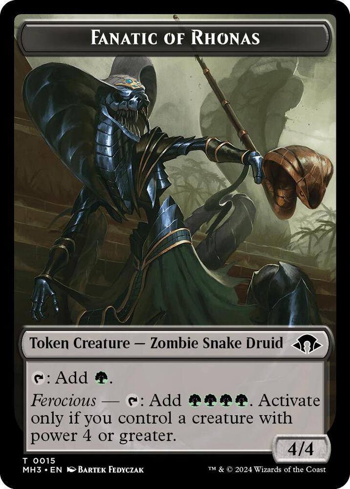 Fanatic of Rhonas Token, Modern Horizons 3 15