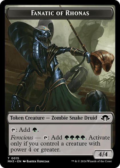 Fanatic of Rhonas Token, Modern Horizons 3 15