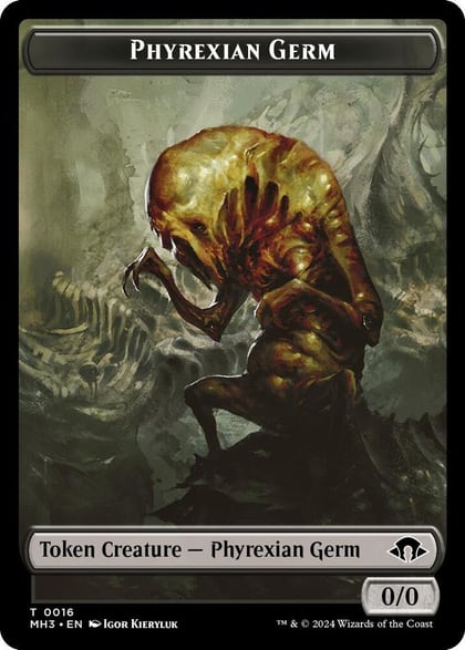 Phyrexian Germ // Spirit (0008) Double-Sided Token, Modern Horizons 3 16 // 8