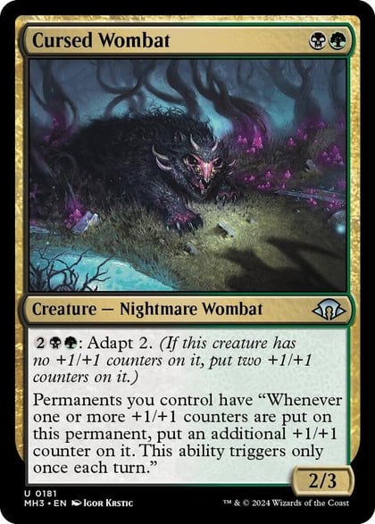 Cursed Wombat, Modern Horizons 3 181