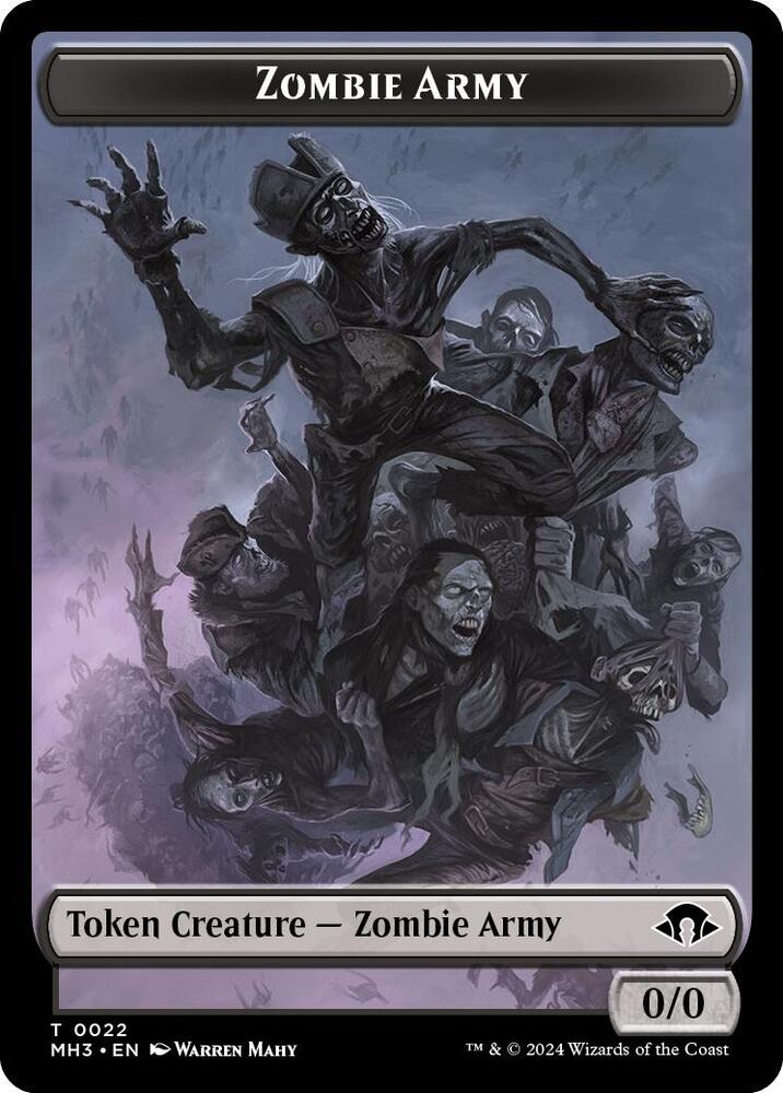 Zombie Army // Energy Reserve Double-Sided Token, Modern Horizons 3 22 // 36