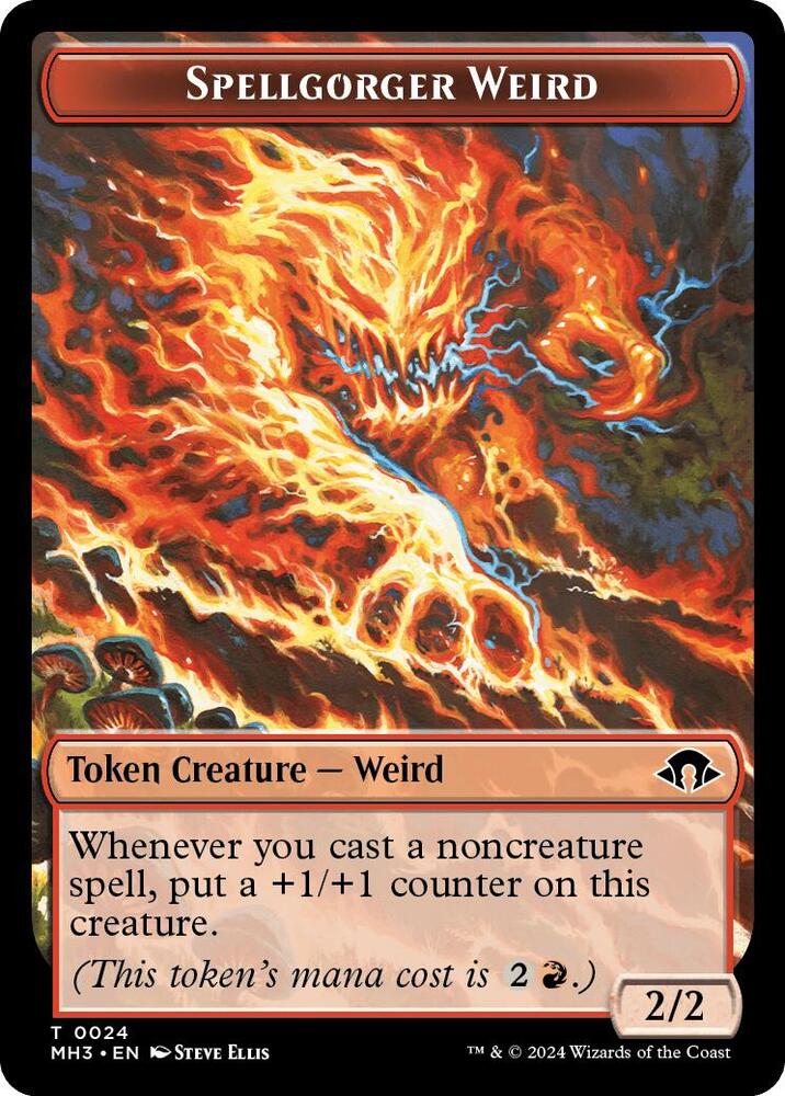 Spellgorger Weird // Energy Reserve Double-Sided Token, Modern Horizons 3 24 // 36
