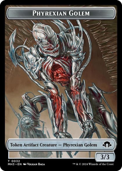Phyrexian Golem // Energy Reserve Double-Sided Token, Modern Horizons 3 32 // 36