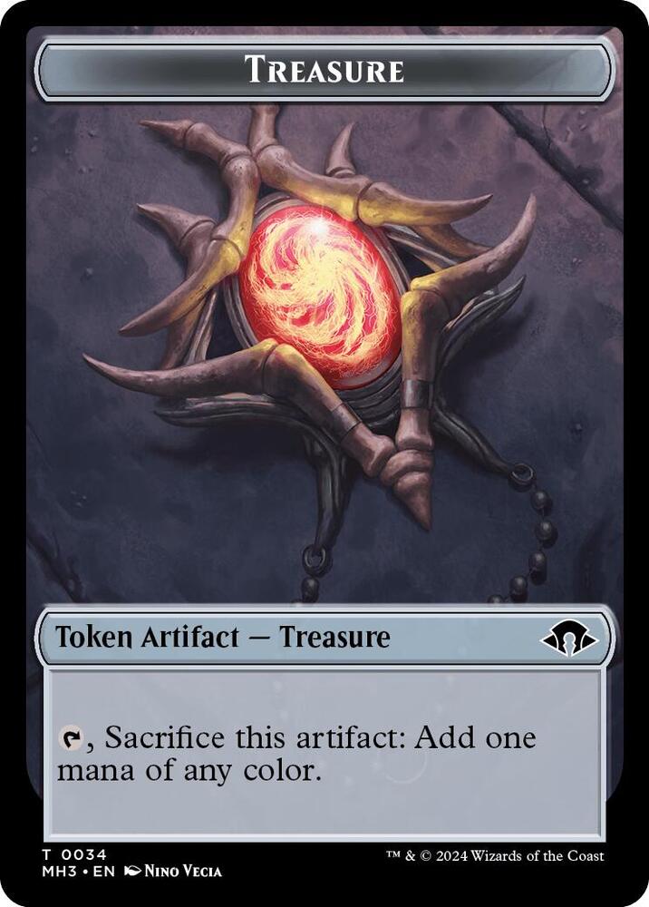 Treasure // Energy Reserve Double-Sided Token, Modern Horizons 3 34 // 36
