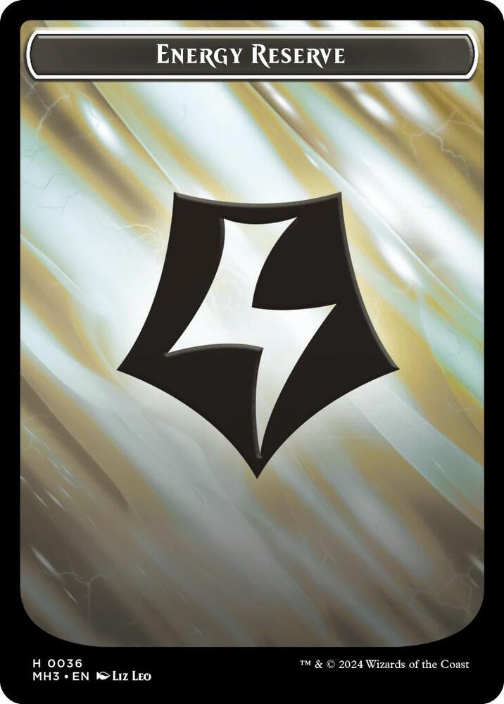 Energy Reserve (Ripple Foil) // Servo Double-Sided Token, Modern Horizons 3 36 // 33