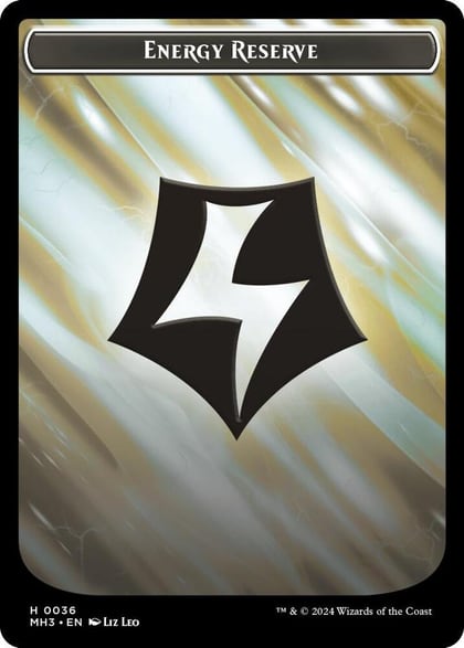 Energy Reserve (Ripple Foil) // Servo Double-Sided Token, Modern Horizons 3 36 // 33
