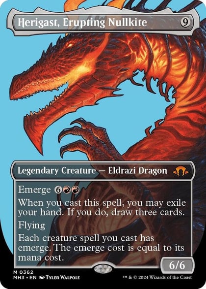 Herigast, Erupting Nullkite (Borderless), Modern Horizons 3 362