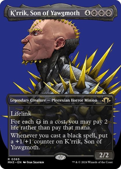 K'rrik, Son of Yawgmoth (Borderless), Modern Horizons 3 365