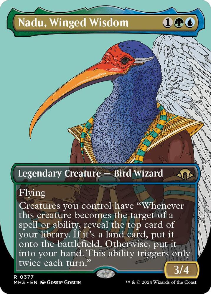 Nadu, Winged Wisdom (Borderless), Modern Horizons 3 377