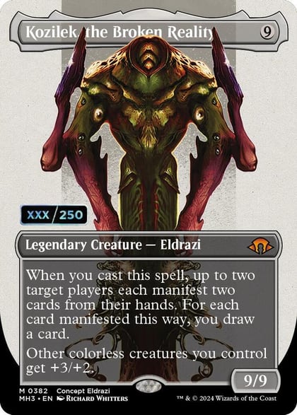 Kozilek, the Broken Reality (Borderless) (Serial Numbered), Modern Horizons 3 382