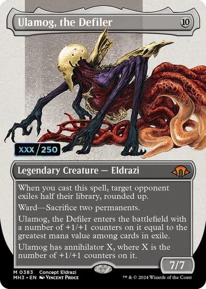 Ulamog, the Defiler (Borderless) (Serial Numbered), Modern Horizons 3 383
