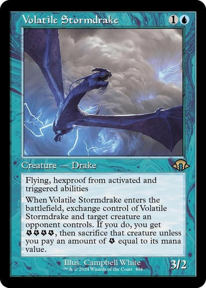 Volatile Stormdrake (Retro Frame), Modern Horizons 3 404