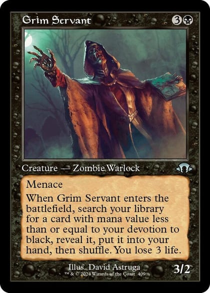 Grim Servant (Retro Frame), Modern Horizons 3 409
