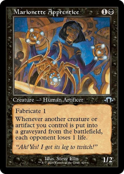 Marionette Apprentice (Retro Frame), Modern Horizons 3 410
