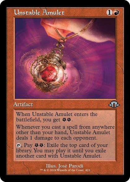 Unstable Amulet (Retro Frame), Modern Horizons 3 421