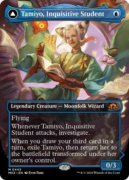 Tamiyo, Inquisitive Student (Borderless), Modern Horizons 3 443
