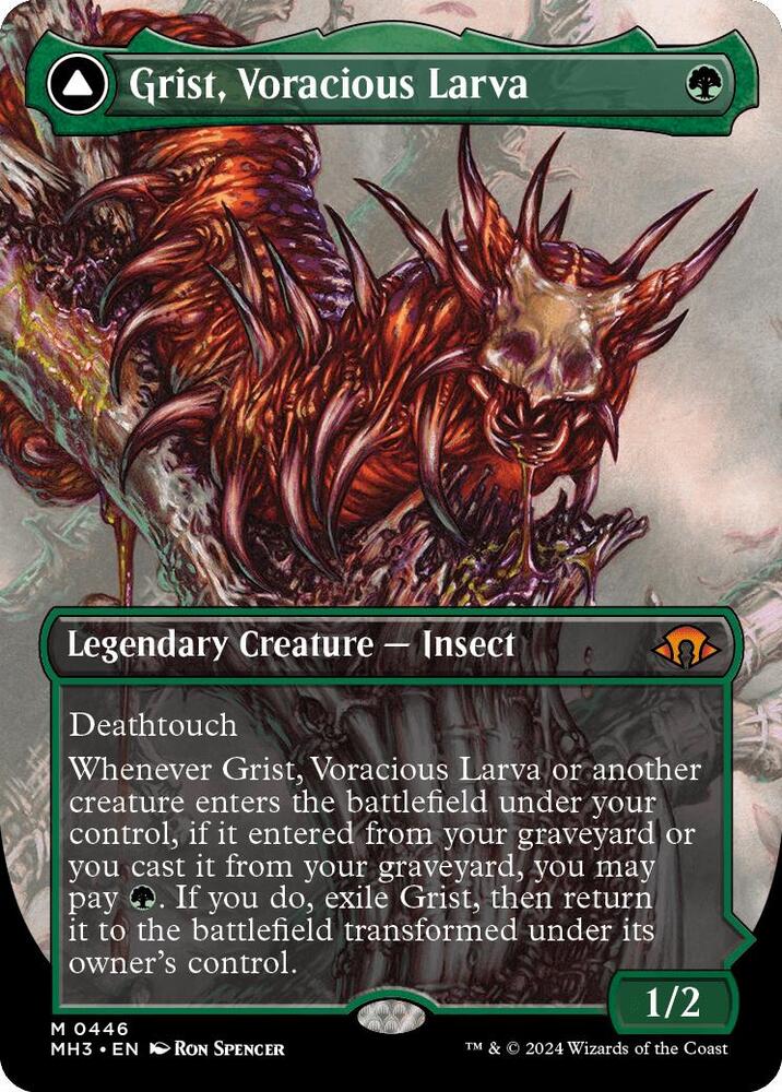 Grist, Voracious Larva (Borderless), Modern Horizons 3 446