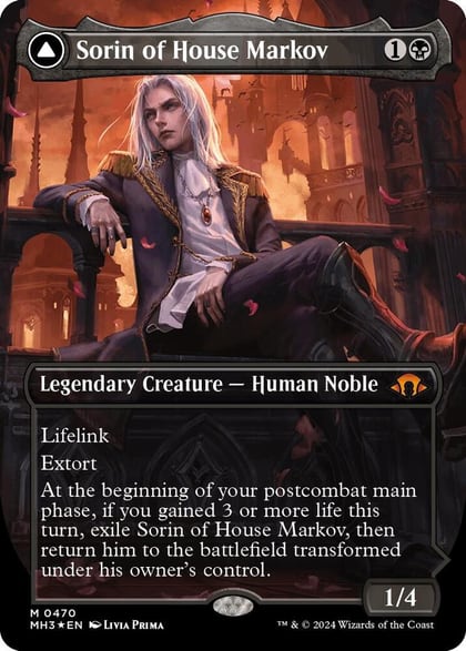 Sorin of House Markov (Borderless) (Textured Foil), Modern Horizons 3 470