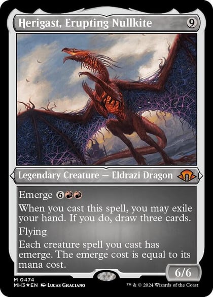 Herigast, Erupting Nullkite (Foil Etched), Modern Horizons 3 474