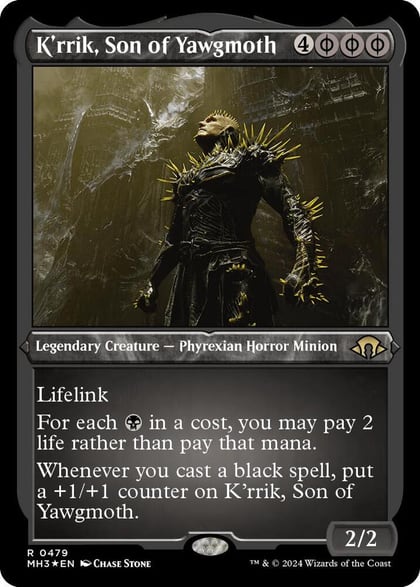 K'rrik, Son of Yawgmoth (Foil Etched), Modern Horizons 3 479