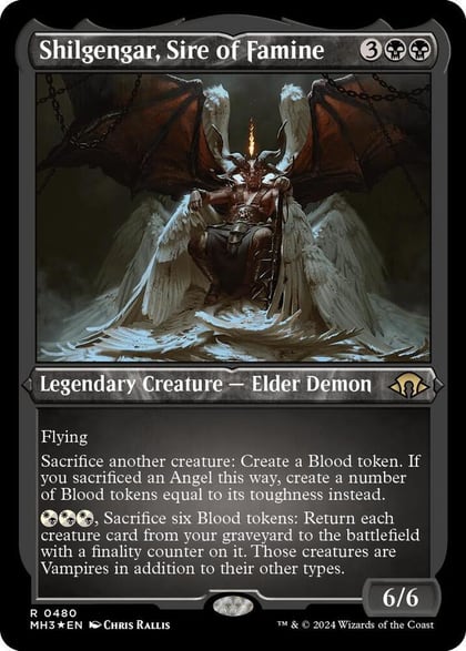 Shilgengar, Sire of Famine (Foil Etched), Modern Horizons 3 480